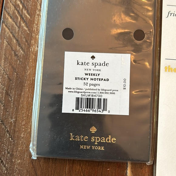 Kate Spade Weekly Sticky Notes - Picture 2 of 2